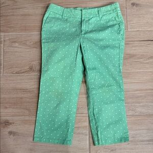 Green Polka Dot Kids Pants